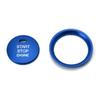 Blue Aluminum Keyless Engine Push Start Button W/ Decoration Ring For Mazda 3 6