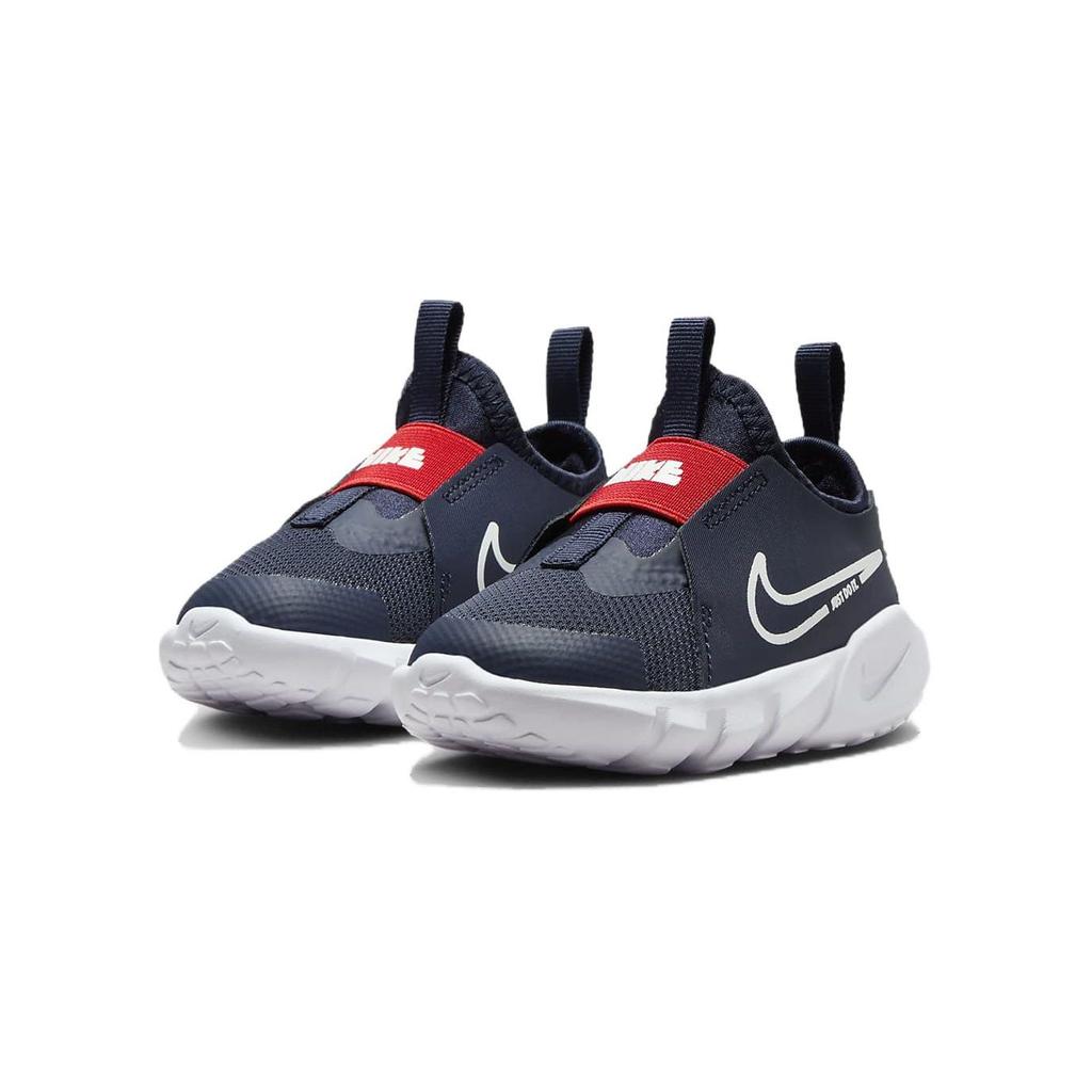 Nike Flex Runner 2 TD Midnight Navy Picante Red Baby Sneakers Blue White DJ6039-403
