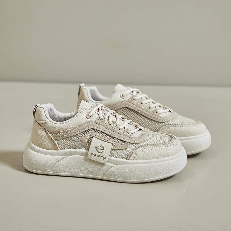 Summer little white shoes new Korean version ins female students height increase breathable sports board shoes trendy casual shoes SH602