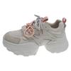 Platform white shoes women's spring 2025 new fashionable versatile small bread shoes lightweight casual sports shoes