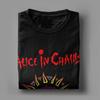 Herren Alice In Chains T-Shirts 100% Baumwolle Kleidung Vintage Kurzarm Rundhals T-Shirts Klassisches T-Shirt