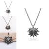 Medicine Man Metal Redeyed Wolf Pendant Necklace For Men With Animal Design And Gothic Style
