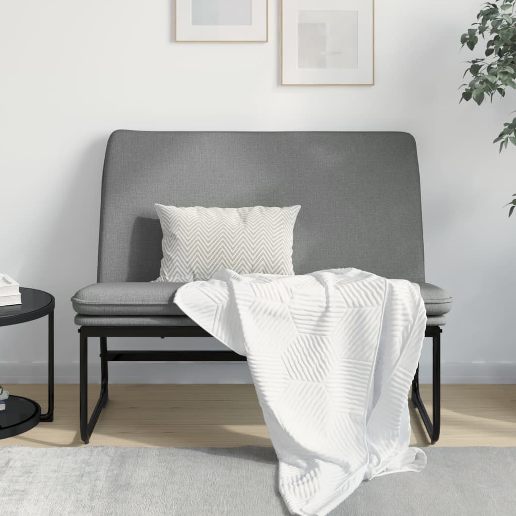 Bench in Dark Grey 100 x 75 x 76 cm Fabric