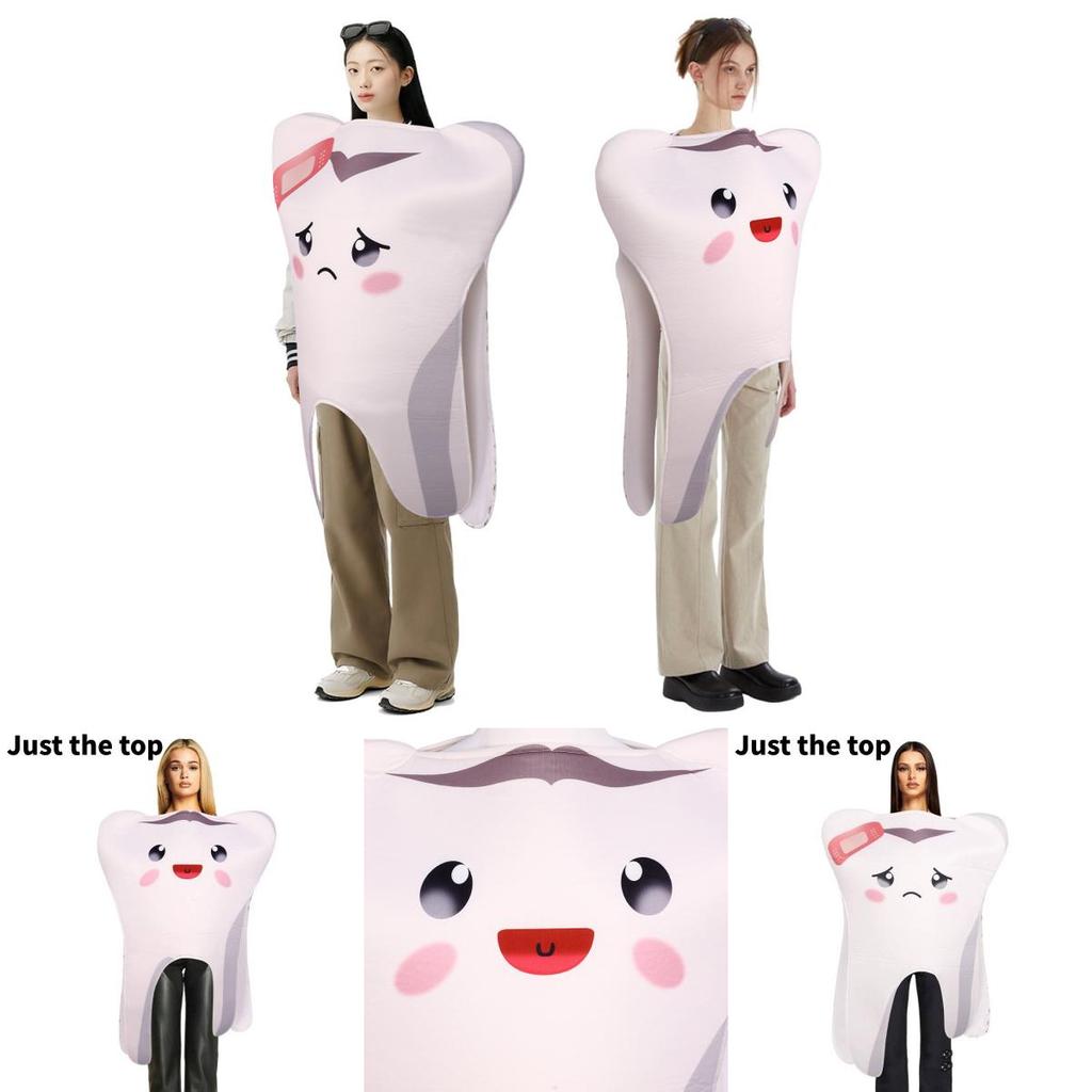 Unique Halloween Teeth Cosplay Outfit Ideal For Fun Parties And Campus Events