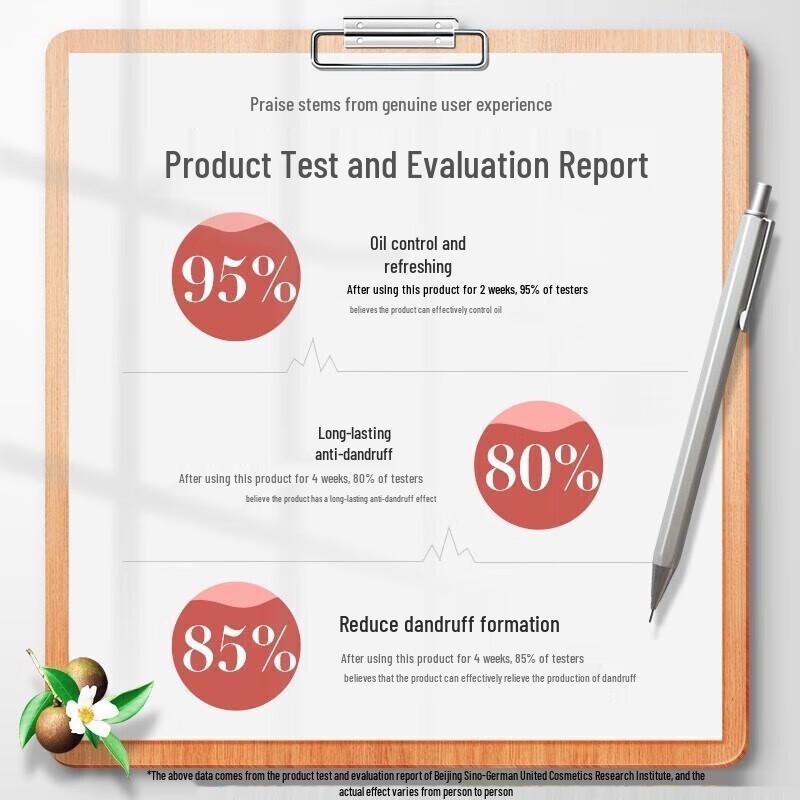 Ziyuan Camellia Seed Moisturizing Anti-Dandruff Shampoo 3-Pack