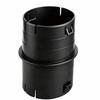 4-inch PVC Pijpkoppeling Golfplaat Zwart Afvoer Adapter Fitting Afvalwatersystemen