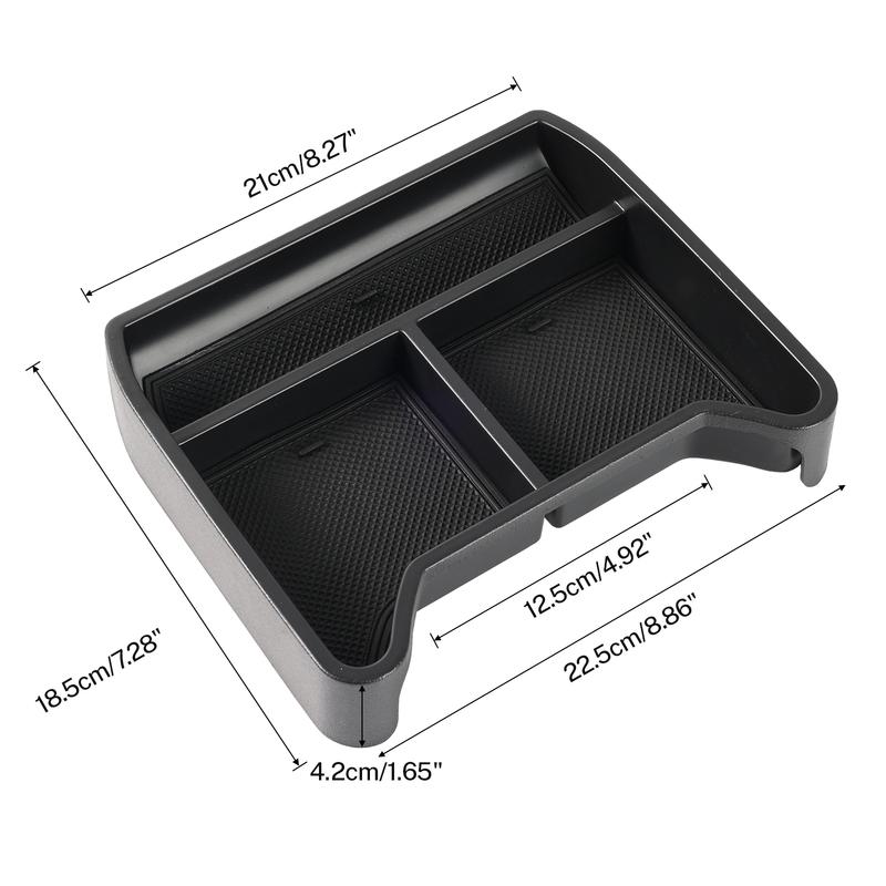 For VW ID4 Armrest Storage Box -2025 Center Console Organizer Tray with Adjustable Divider Fit Auto Interior Accessories