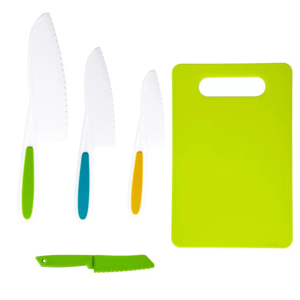 Child-Safe Plastic Knife Set for Early Education - Kids  Vegetable & Cake Cutting Toys