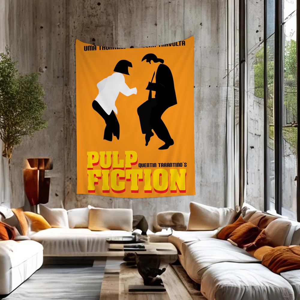 

Pulp Fiction Movie Hippie Wall Hanging Tapestries for Living Room Home Dorm Decor Art Home Decor 50x70 cm