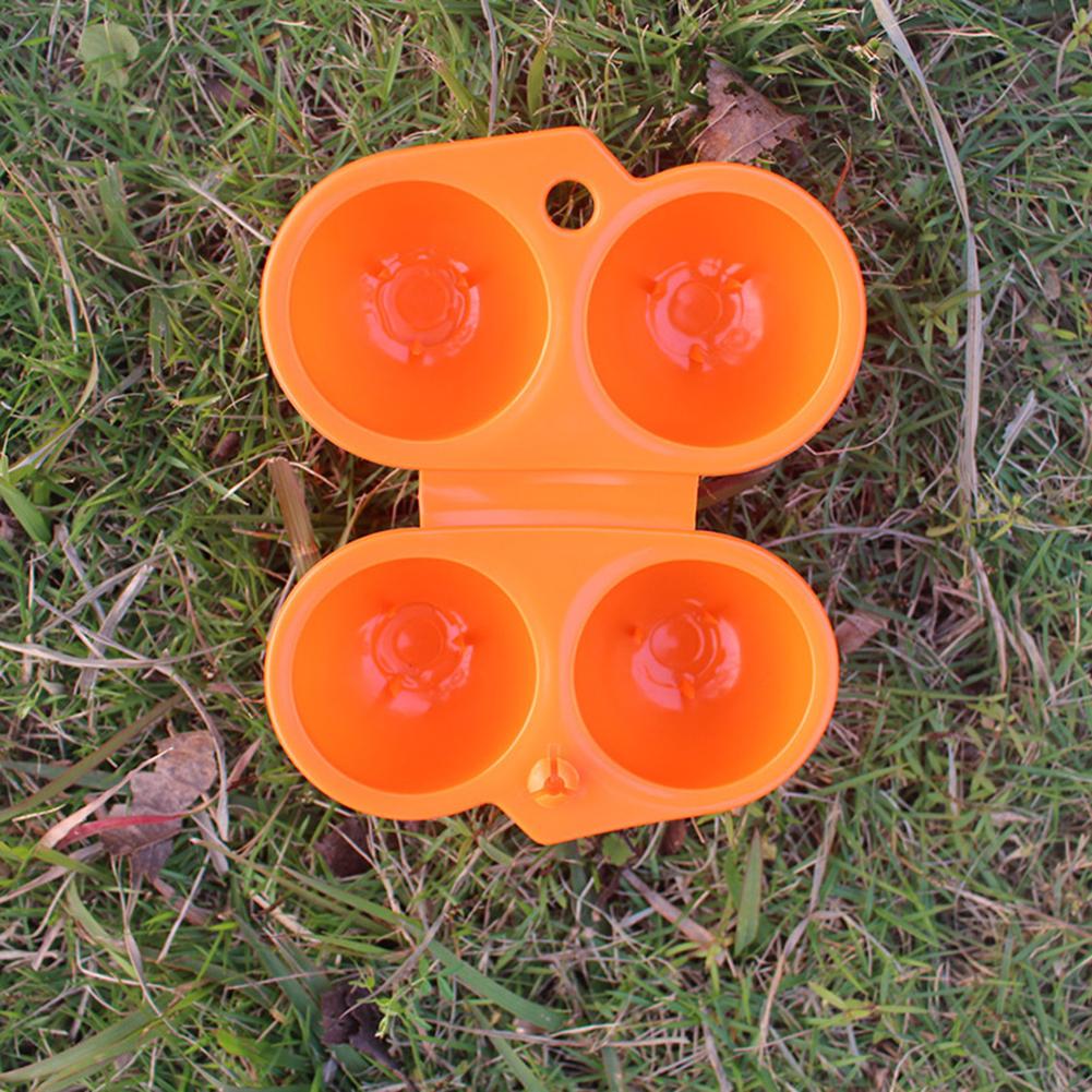 2 Grid Egg Storage Box Plastic Egg Storage Box Portable Egg Carriage Container Egg Holder Container For Camping Picnic