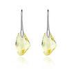 Hook Earrings Irregular Cut Rhinestone Dangle Women Piercing Earrings Jewelry for Party
