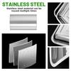 5 Pcs Stainless Steel Seed Trays Reusable Seedling Starter Growing Trays Rectangular Plant Sprouting Trays Propagator For Seed S