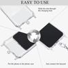 10/1 pièces Onglet de sécurité universel pour téléphone Patch en plastique pour lanière de téléphone Cellulaire Pad Tag pour sangle de téléphone Lanière bandoulière Accessoires de joint