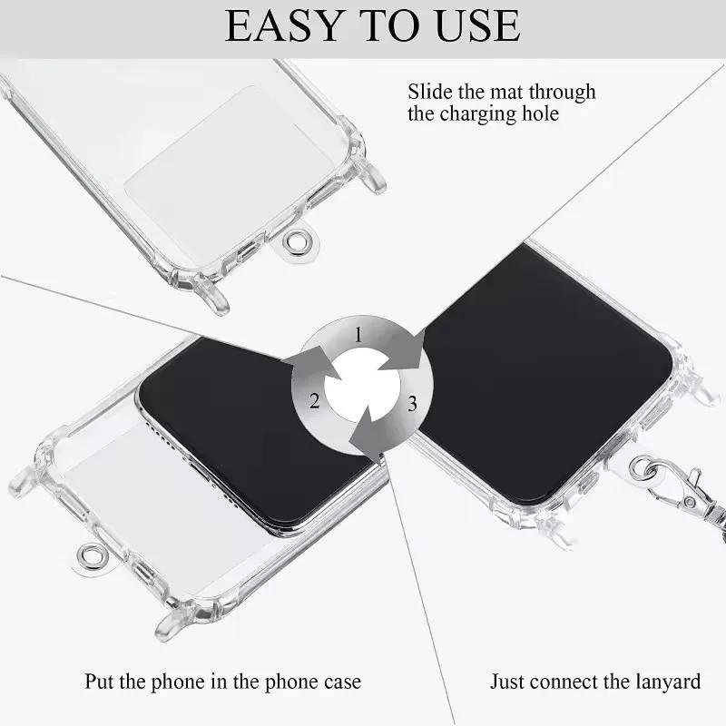 10/1 pièces Onglet de sécurité universel pour téléphone Patch en plastique pour lanière de téléphone Cellulaire Pad Tag pour sangle de téléphone Lanière bandoulière Accessoires de joint