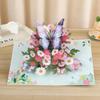 3D French Romantic Butterfly Pop-Up Greeting Cards for Teacher's Day