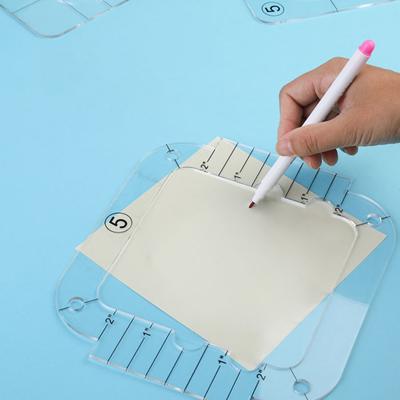 Acryl-Quilt-Schablone, praktisches Free-Motion-Quilt-Lineal für Heim-Nähmaschinen-Lineal, DIY-Handwerk