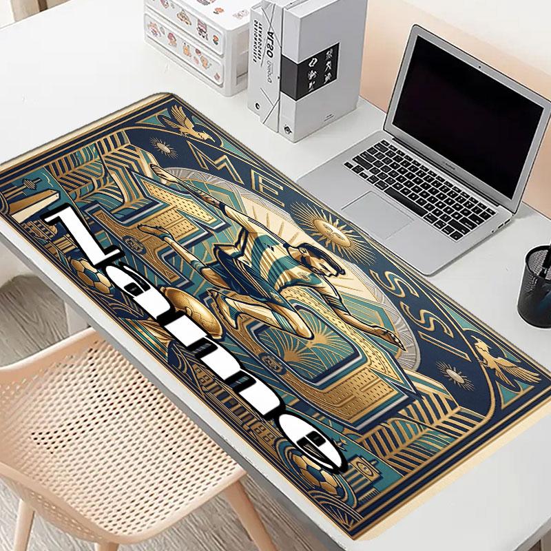 Custom Name Personalized Leo Messi Pattern Mousepad, Laptop PC Desk Mat, Decorative Desk Mat for Home Keyboard Pad Gift