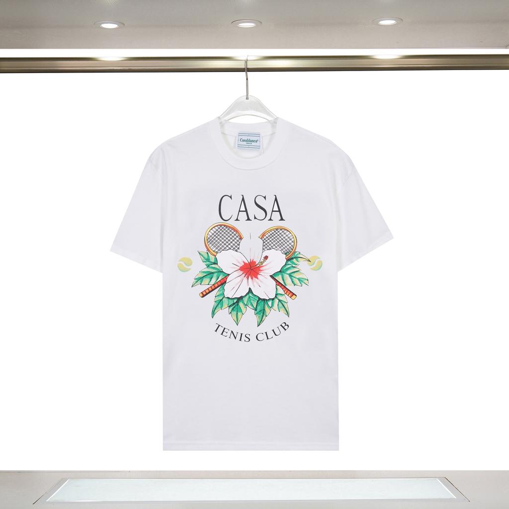 Cross-border Casablanca Summer New Casablanca Tropical Wind Summer Fruit Print Loose Short-sleeved T-shirt