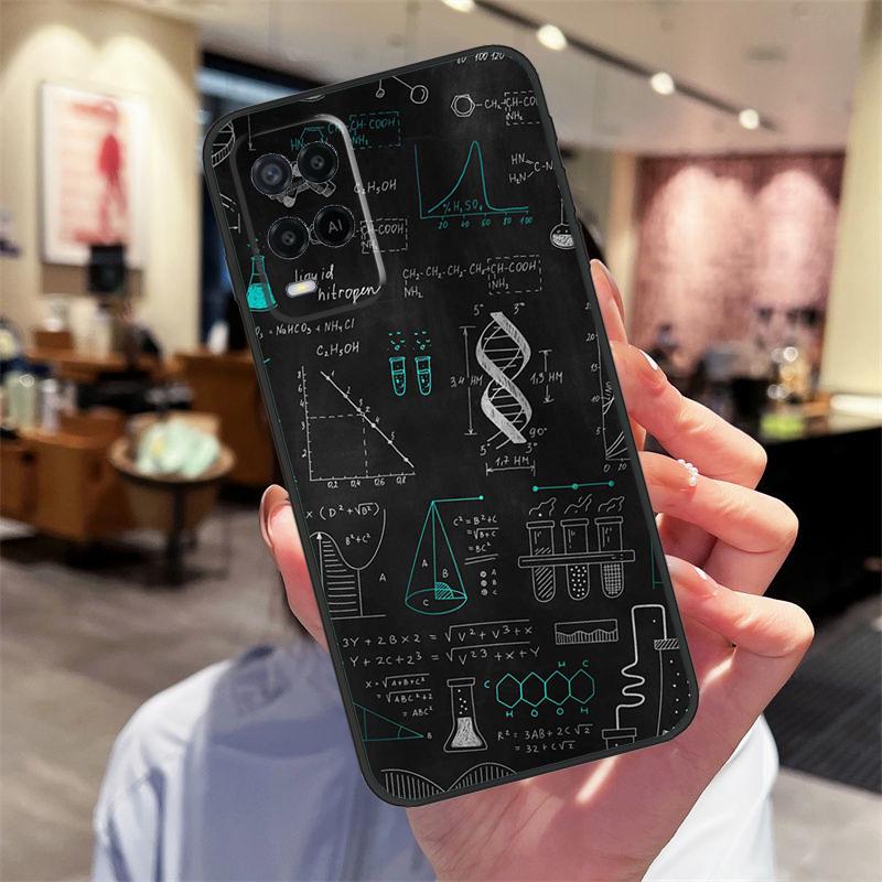 Biology and Chemistry Case For Oppo A17 A77 A80 A40 A60 A98 A78 A18 A38 A58 A16 A76 A96 A74 A94 A54 A57S A15 Cover