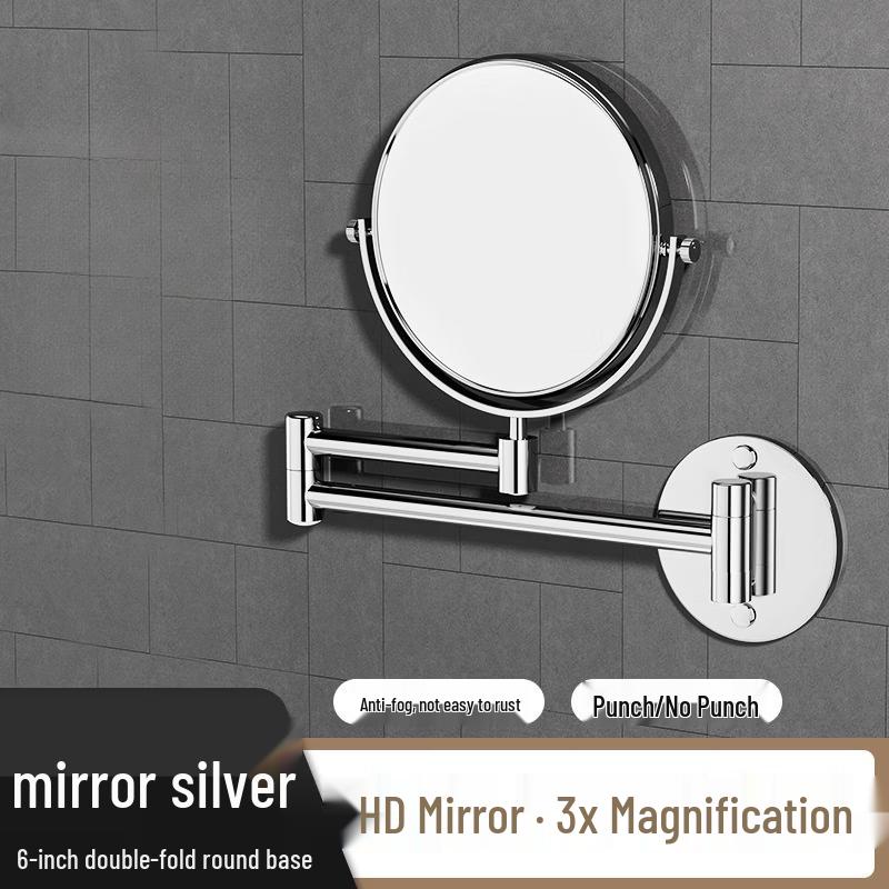 Oeny Wall-Mounted Folding Makeup Mirror