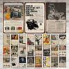 Retro Poster Newspaper Camera Metal Plate Shabby Plaque Vintage Tin Signs Wall Decor Artwork For Man Cave Bar Club Decoration