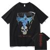 God Wants You Kanye West Streetwear Skull Reaper Graphic Print Tshirt Men Women Hip Hop Fashion Tshirts Mens Cotton T Shirt