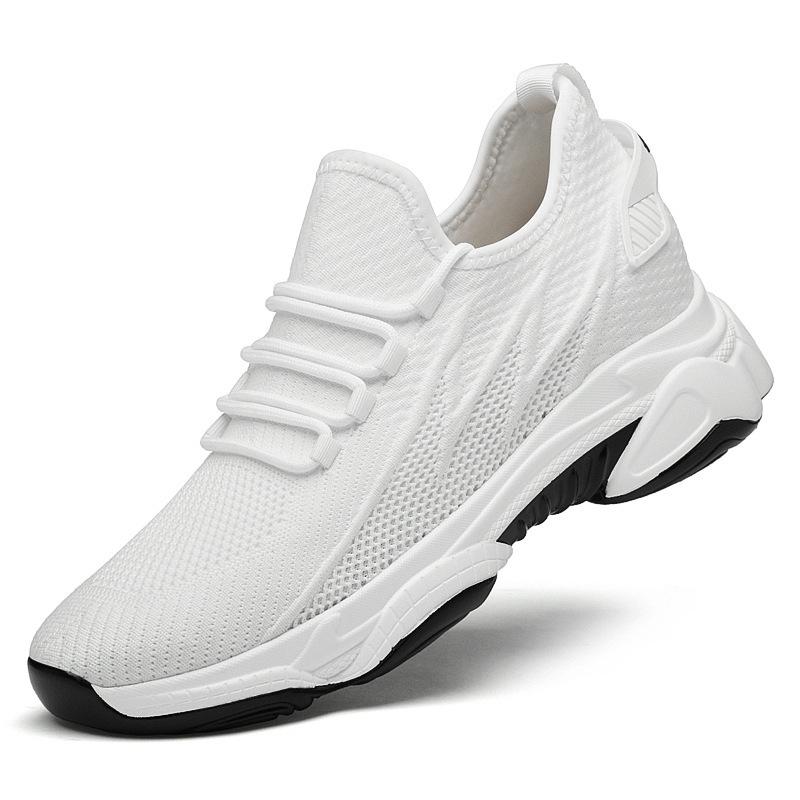 Man Mesh Breathable Soft-soled Running Shoes Sports Shoes Casual Shoes Invisible Inner Height-increasing Shoes Increasing Shoes
