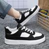 Leder Herren Skateboardschuhe Leichte Laufschuhe Plattform Weiß Outdoor Casual Sneakers Atmungsaktive Tennis Sportschuhe