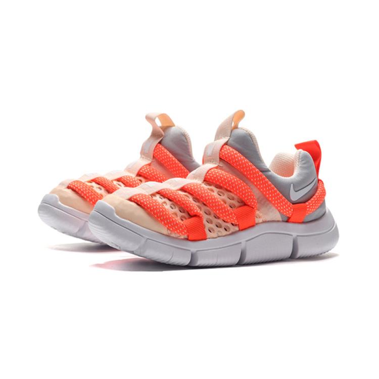 New Nike Novice BR Slip-Resistant Cushioning Wear-Resistant Sports Casual Shoes White Orange Children Aged 3-7 Years Old CK0244-861