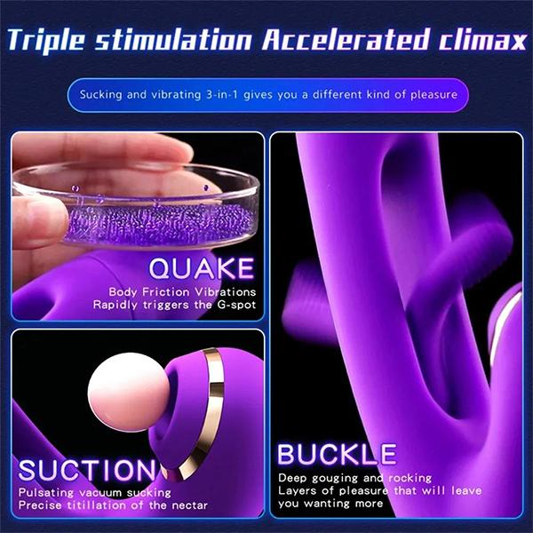 Donne Schiaffo Del Clitoride Vibratore Dildo Della Vagina Clitoride Stimolatore Del Clitoride Vibratore Stimolatore del punto G Vibratore Del Coniglio Giocattoli Del Sesso Femminile Prodotti Per Adulti