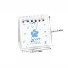 Polka Dot Pattern 2027 Desk Calendar Portable Desktop Calendar New Mini Desk Calendar  Student