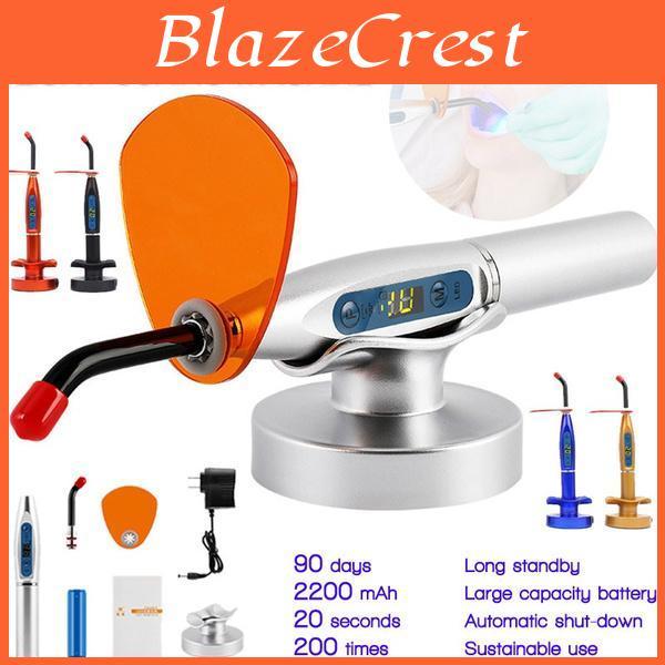 Dental Rechargeable Led Curing Light Machine Wireless Curing Machine 1500wm Multicolor Resin Photosensitive Curing Machine Dental Equipment