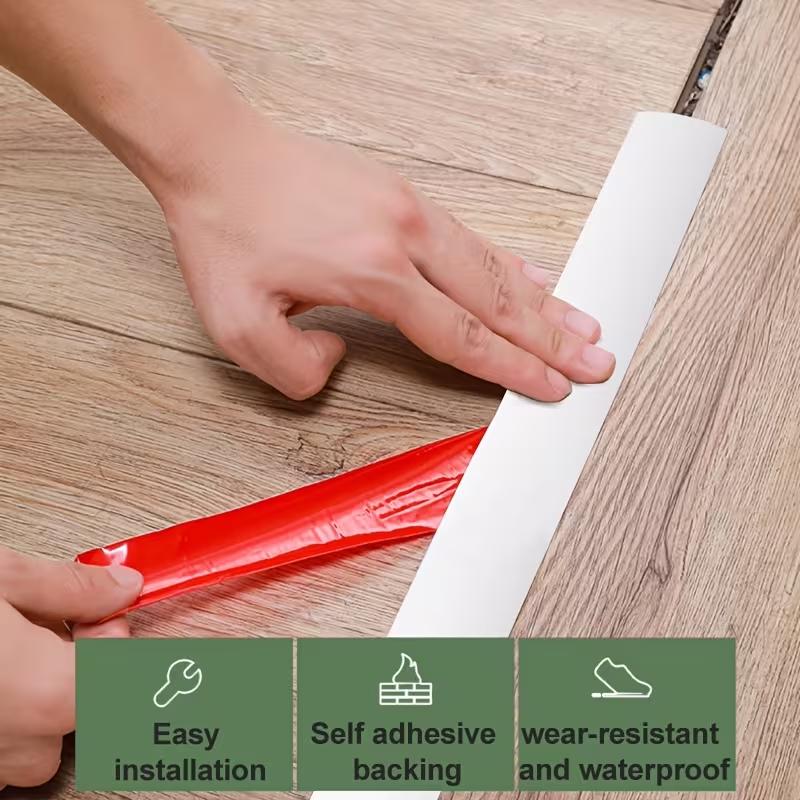1PC 1m/3meters Self-adhesive Floor Cover Strips Carpet Edge Trim Strip Floor Transition Door Threshold Gaps Door Sealing Strip
