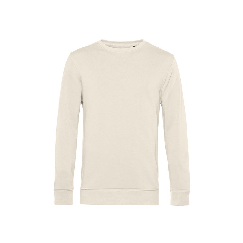 B&C Sudadera orgánica con cuello redondo para hombre