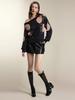 2025 Floral Jacquard Ribbed Cuff Women's Knitwear – Casual Long-Sleeved Sweater