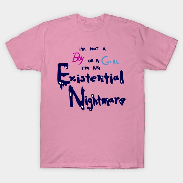 T-Shirt Damen Existentieller Albtraum Harajuku Print Kawaii T-Shirt Sommer Kurzarm Damen T-Shirt Top Tee