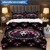 Horror Movie Characters 3pcs K-pop music group Bedding set,Ideal for Bedroom, Dormitory,Including Duvet Cover And 2pcs Pillowcases,Fan gifts