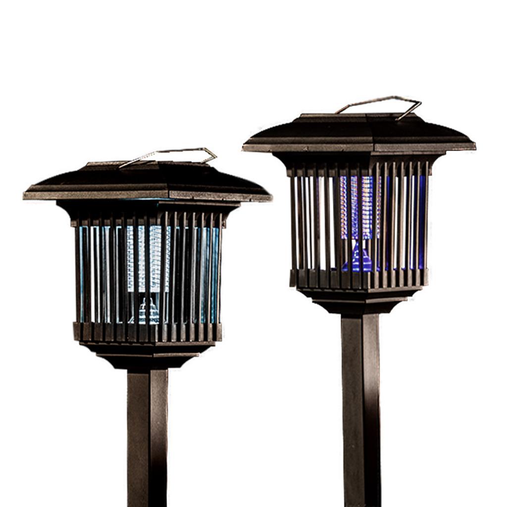Solar Mosquito Killing Lamp Lawn Lamp Bug Zapper Utomhus insekt Fly Zapper Electric Shock Mosquito