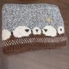 Wool Blend Cute Lamb Scarf Thick Plush Plush Neck Warmer Wool Blend Neckerchief  Christmas Gift
