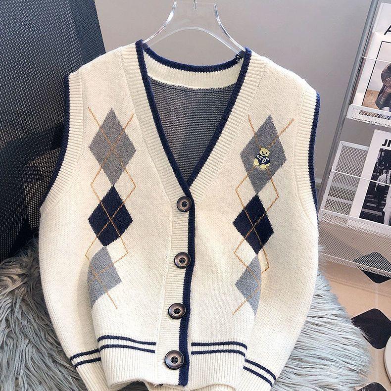 WTEMPO Women's Knitted Vest Autumn and Winter Sweater Camisole Paired with Shirt Winter