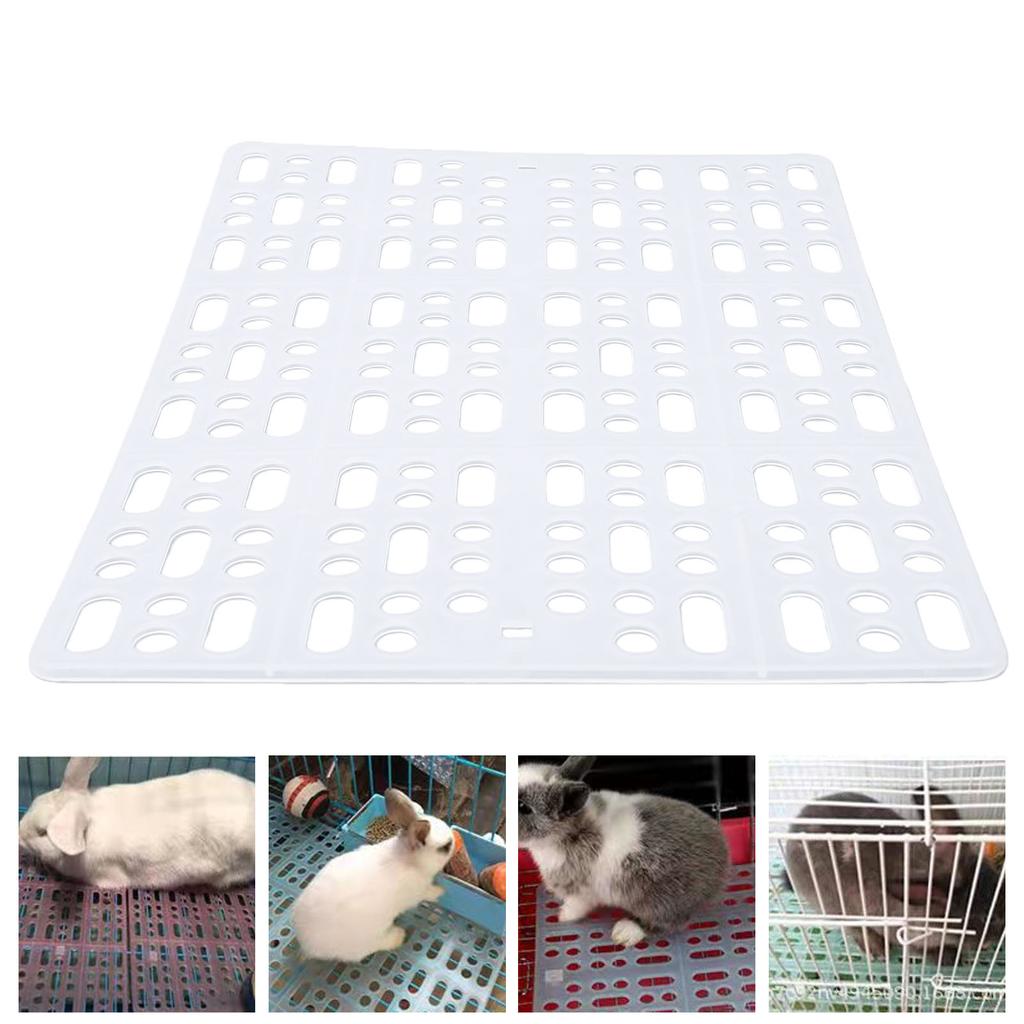 15PCS Feet Pad Food Grade Plastic Easy Cleaning Bunny Cage Floor Mat for Guinea