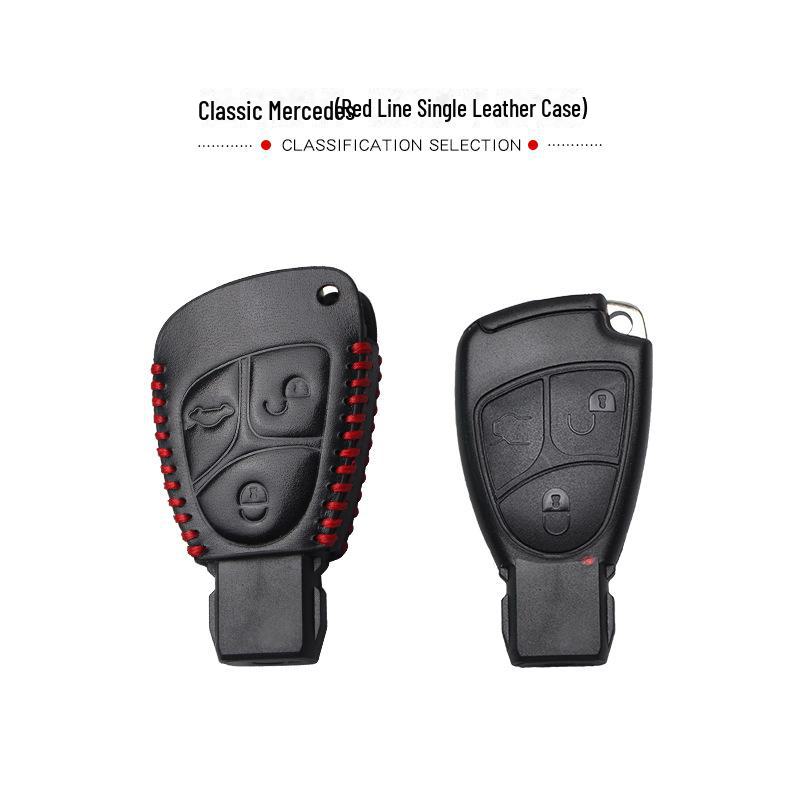 

Кожаный чехол для ключа для старых моделей Mercedes-Benz