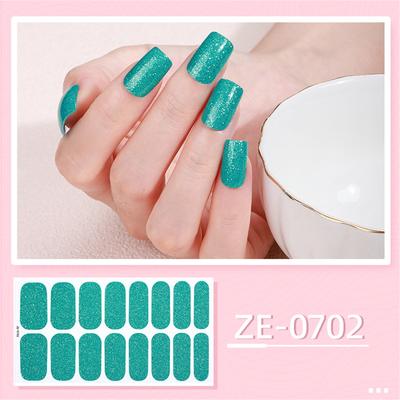 Nails Polish Stickers Solid Color Gels Nail Strips Nails Polish Wraps Gels Nail Stickers Manicures Stickers