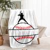 Baseball Theme Printed Blanket - Perfect for Couch, Bed, Travel & Outdoor Use | Machine Washable, Cozy & Durable.