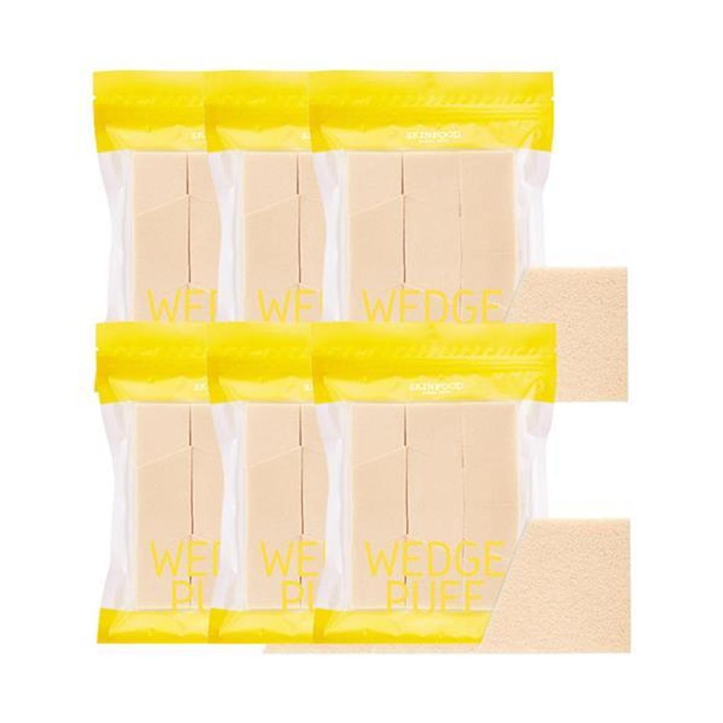 Skinfood Wedge Puff Large Capacity 12 Pieces X 6 Bags