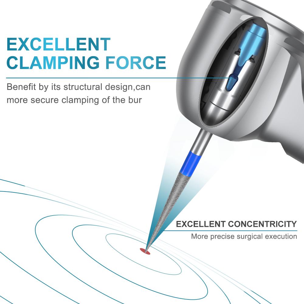 AiKO Series A9LG-M4/B2 Dental Self-generator LED Air Turbine Handpiece High Speed Quattro Spray Standard Head 2/4 Hole Dental Tool