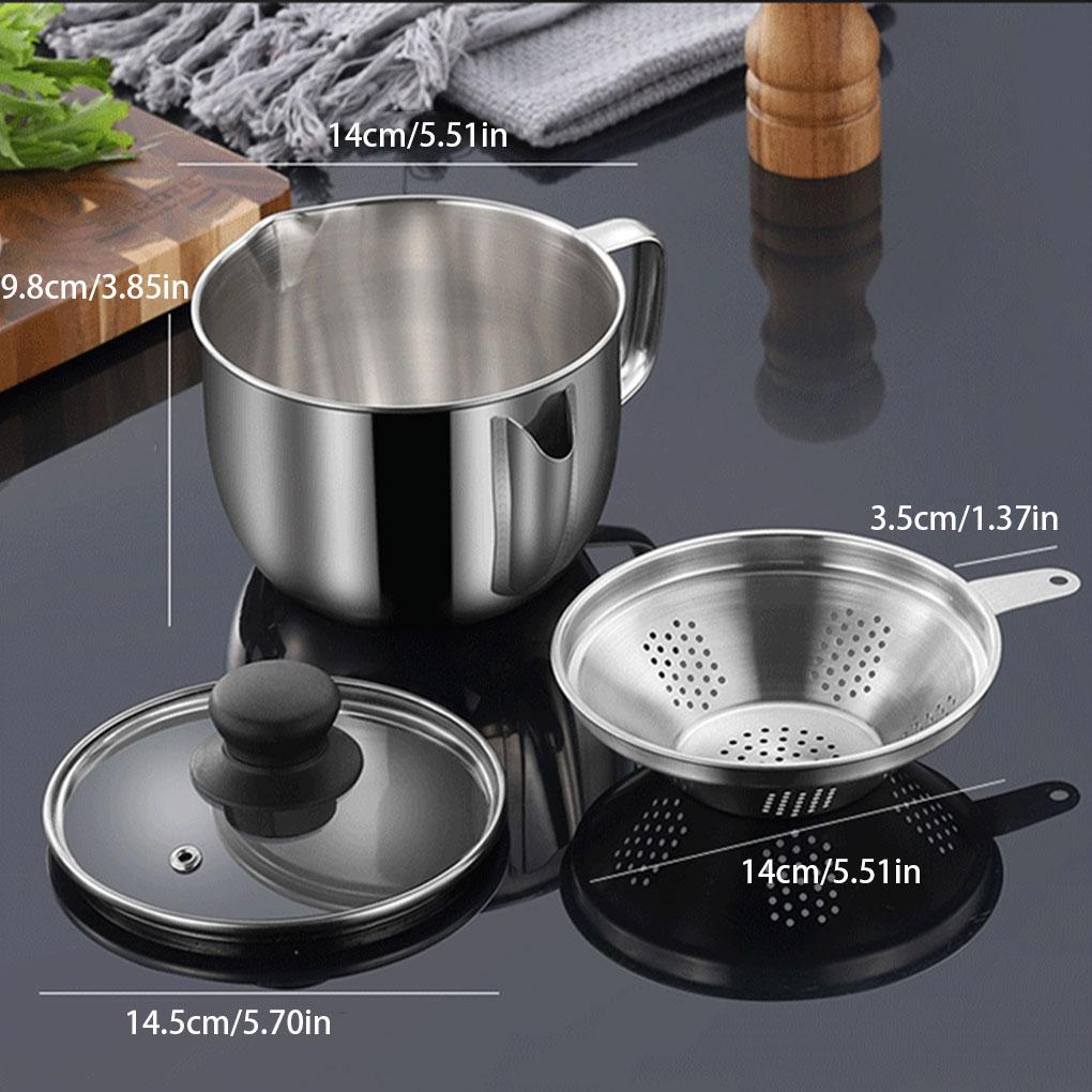 Multipurpose Gravy Oil Separator Automatic Fat Separating Non-Deforming Odorless Stainless Steel Oil Gravy Separator