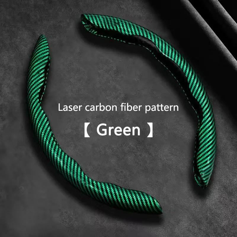 Carbon Fiber Car Steering Wheel Cover Anti-slip Decoration Shell For Honda City Odyssey CIVIC CRV HRV Legend Jazz RR VTi Fit