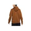 Nike Club Swoosh Small Logo Solid Color Drawstring Hoodie Pullover Men Sweatshirt Tan 916271-290