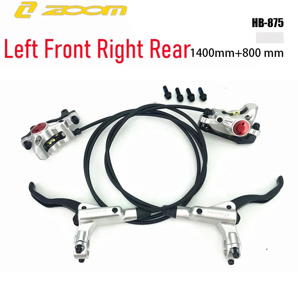 ZOOM HB875 MTB Bike Hydraulic Disc Brake Set 800/1400mm Left Front/Right Rear Mountain Bicycle Oil Pressure
